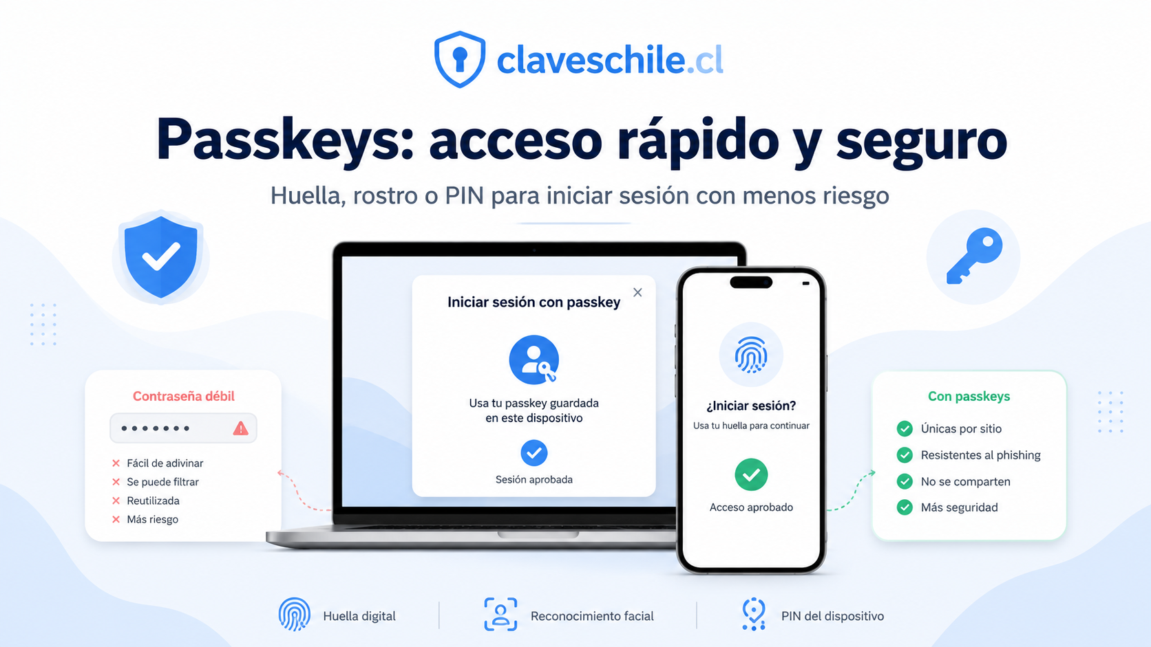 Cómo activar passkeys de forma segura