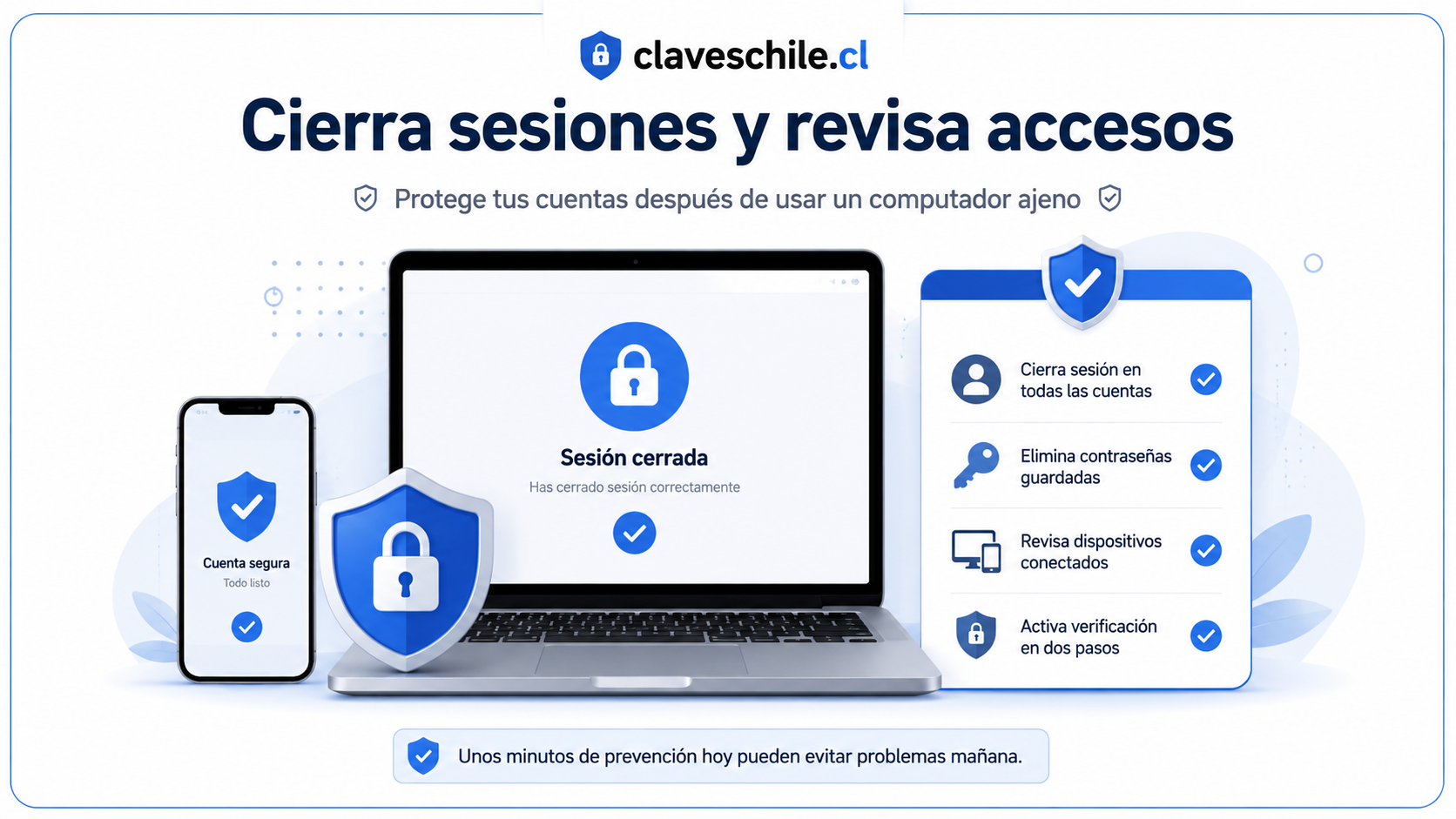 Cómo activar verificación en dos pasos después del riesgo