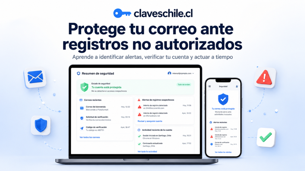 Cómo actuar si usan tu correo para registrarse en sitios
