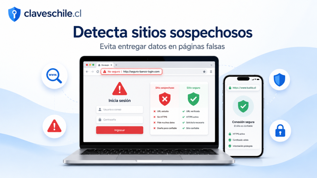 Cómo evitar que una página falsa robe tus datos