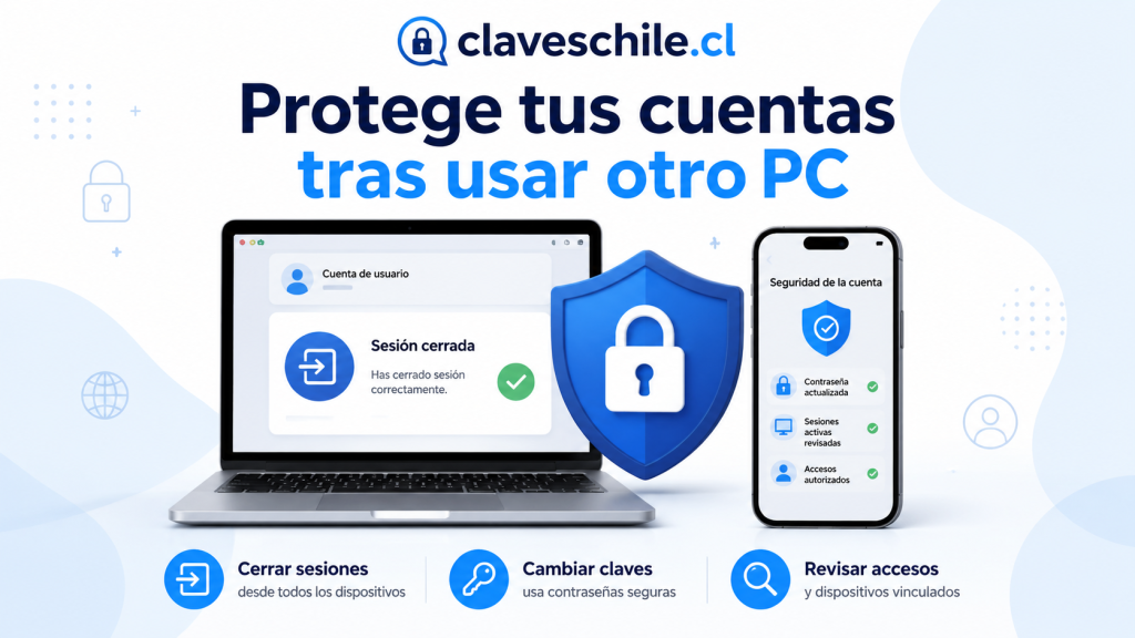 Cómo proteger cuentas después de usar un computador ajeno