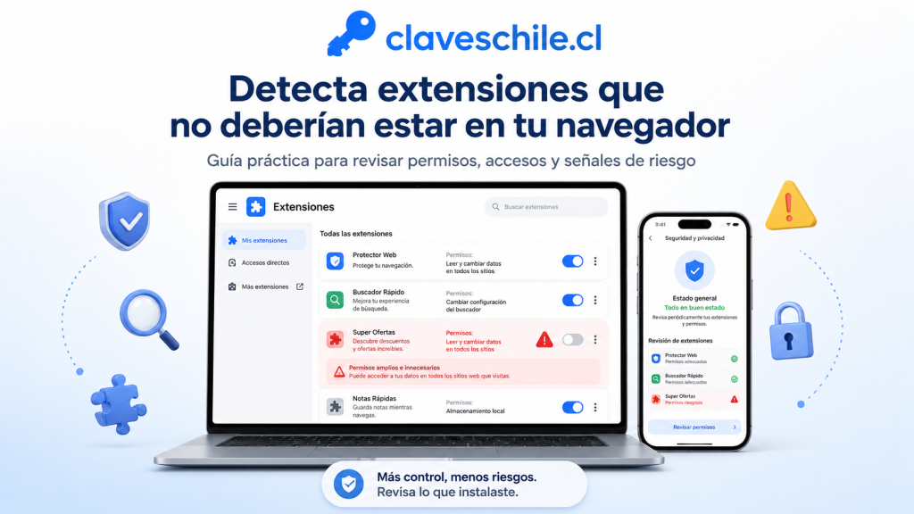 Cómo revisar extensiones sospechosas del navegador