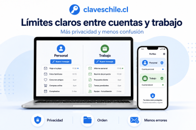 Cómo separar cuentas personales y de trabajo