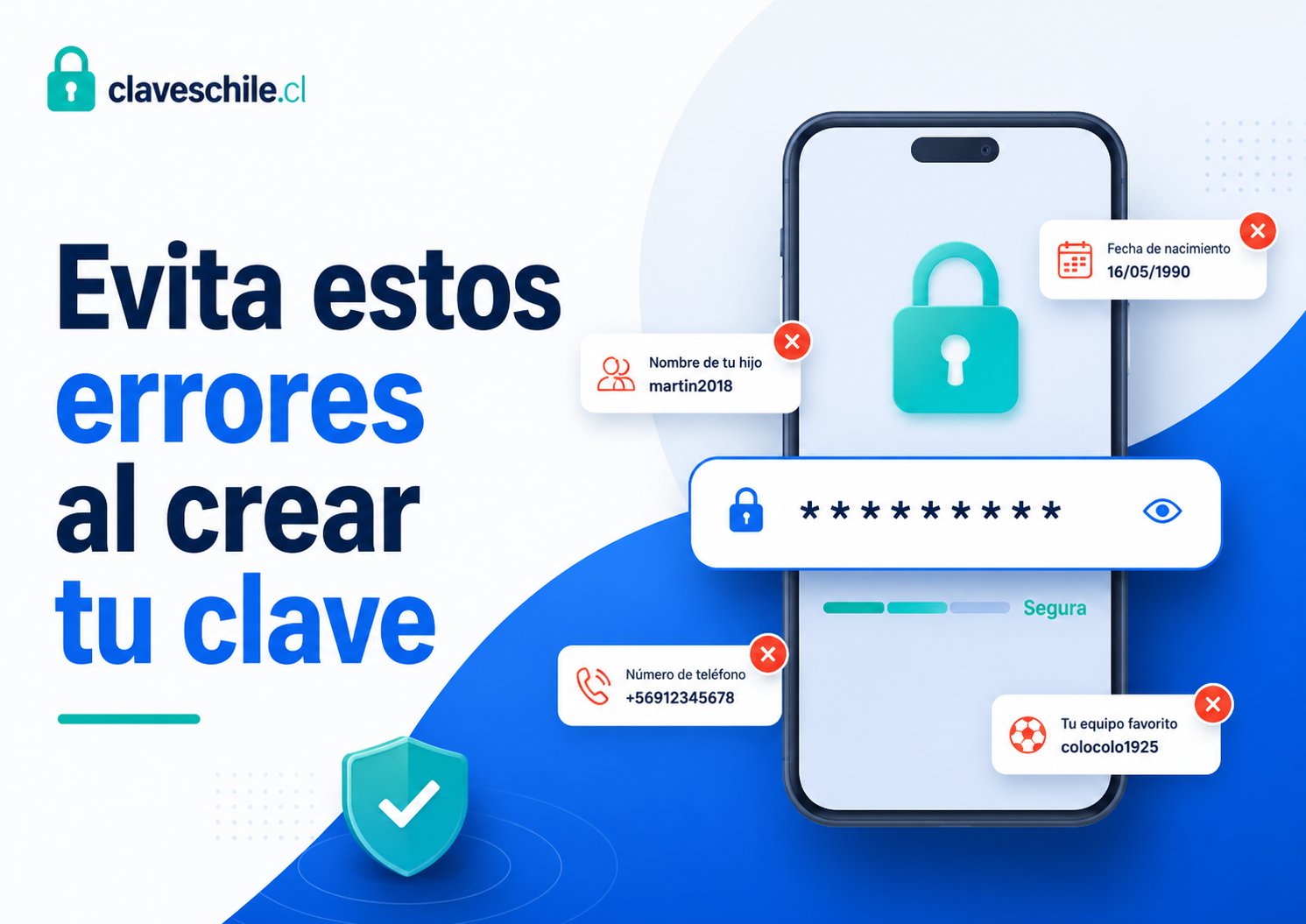 Datos de tus cuentas que no deberías reutilizar