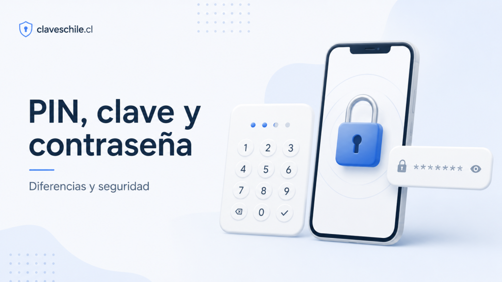 Diferencia entre PIN, clave y contraseña