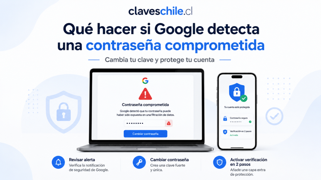 Qué hacer si una contraseña aparece como comprometida en Google