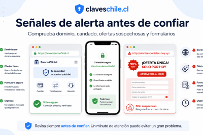 Qué señales indican que una página puede ser falsa